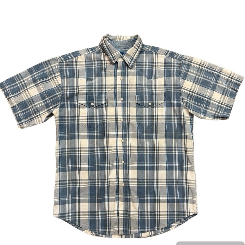 Wrangler Plaid Shirt with Pearl Snaps